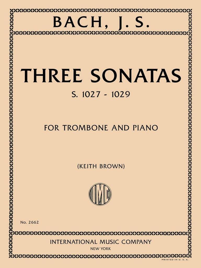 3 Viola Da Gamba Sonatas ( Brown)